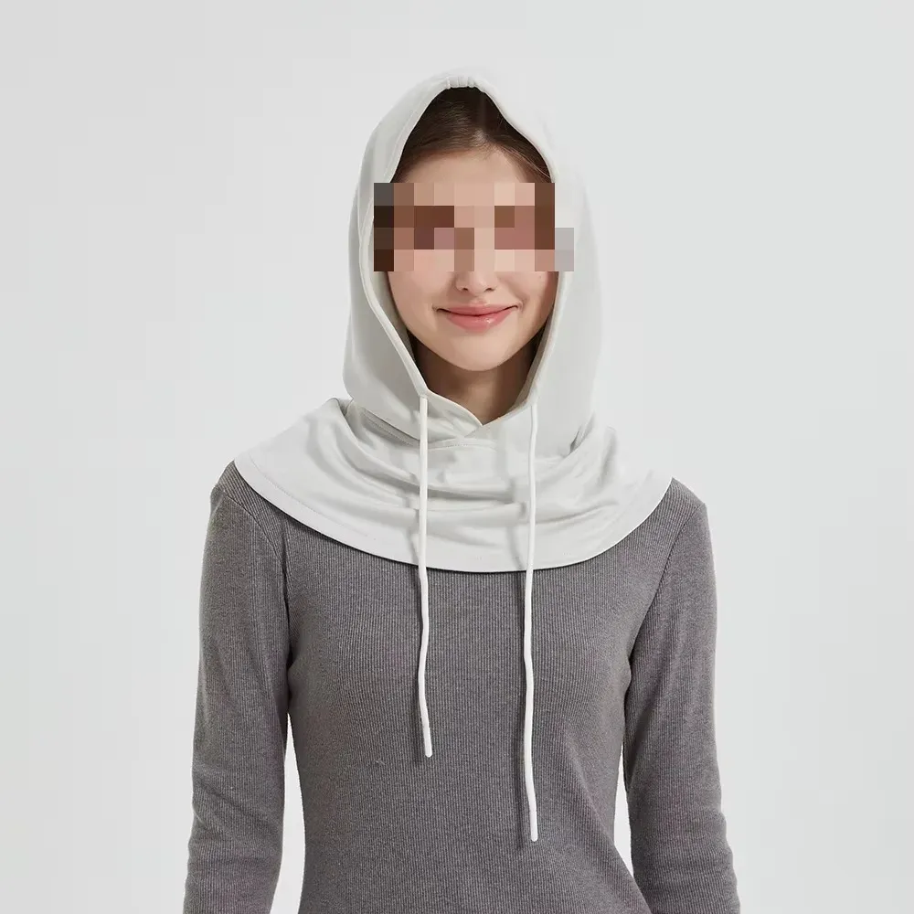 EMF Protection Hooded Scarf M013B — Silver Fiber Neck and Head Shielding main product photo