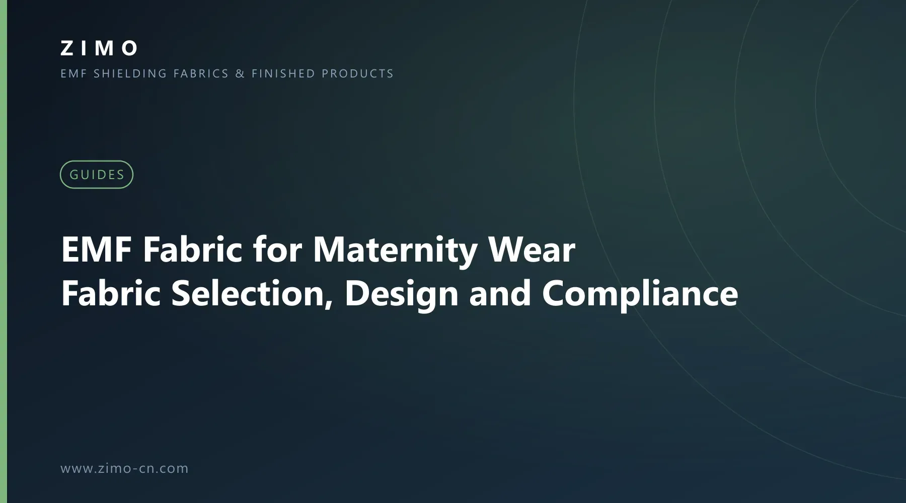 Cover illustration for the article EMF Fabric for Maternity Wear: Fabric Selection, Design and Compliance - Zimo EMF shielding fabrics and finished products