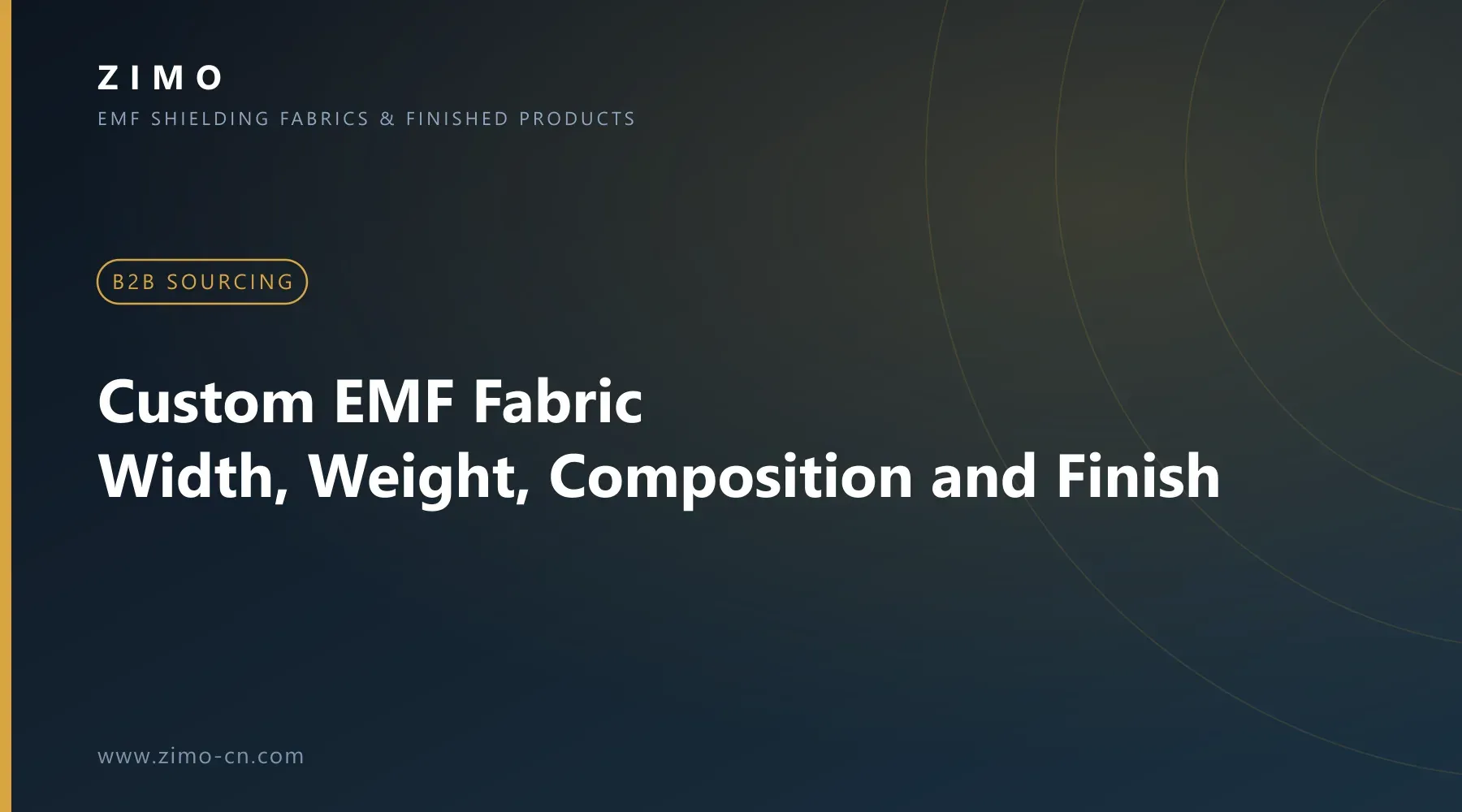 Cover illustration for the article Custom EMF Fabric: Width, Weight, Composition and Finish - Zimo EMF shielding fabrics and finished products