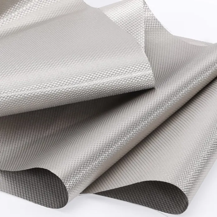 diamond shape grid shape anti radiation emf rf shielding fabric (3)