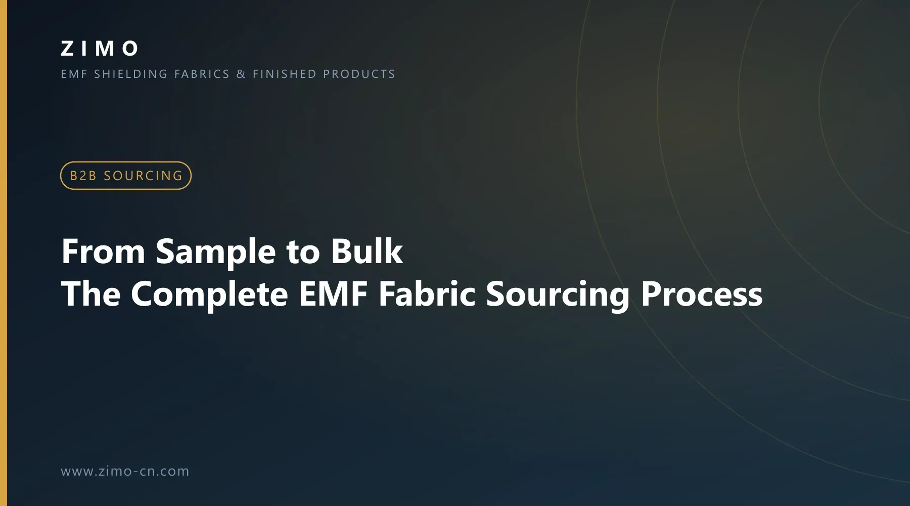 Cover illustration for the article From Sample to Bulk: The Complete EMF Fabric Sourcing Process - Zimo EMF shielding fabrics and finished products
