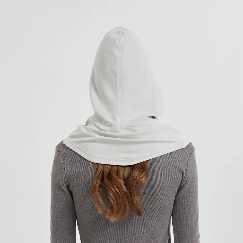 EMF Protection Hooded Scarf M013B — Silver Fiber Neck and Head Shielding product photo 6
