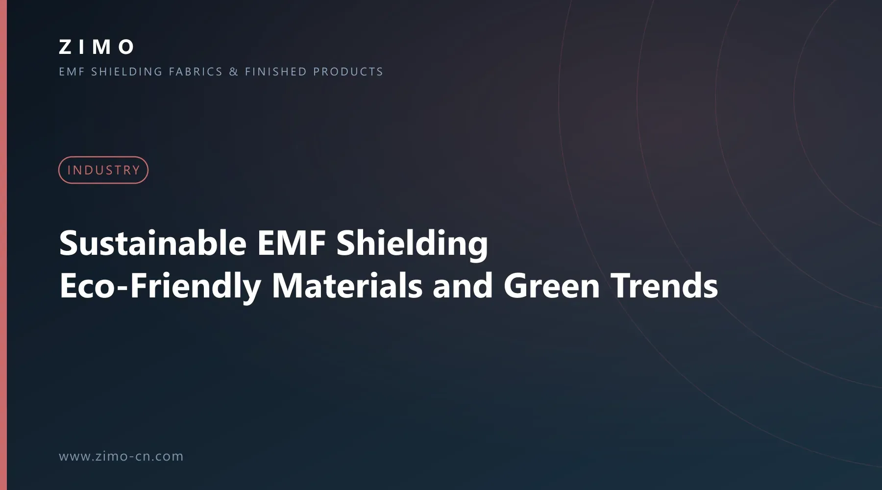 Cover illustration for the article Sustainable EMF Shielding: Eco-Friendly Materials and Green Trends - Zimo EMF shielding fabrics and finished products