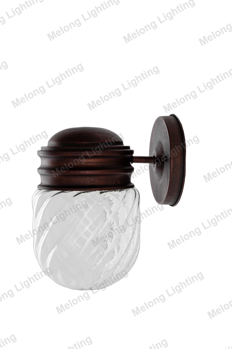 Modern Outdoor Wall Light for Exterior Walls 8180W - die-cast aluminum outdoor wall lamp with glass (8180W)