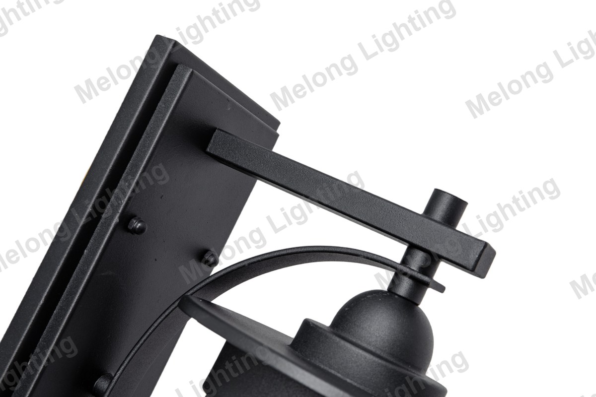 Modern Outdoor Wall Light for Exterior Walls 8414 - die-cast aluminum outdoor wall lamp with glass (8414)
