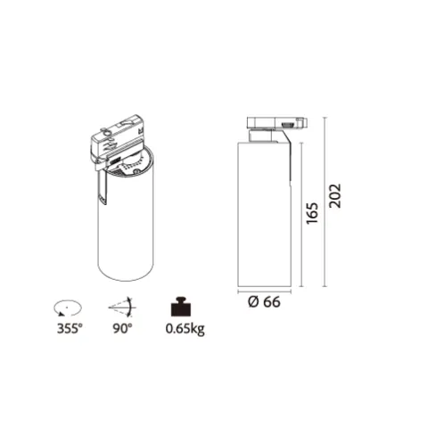 Galex Mini led track light 04