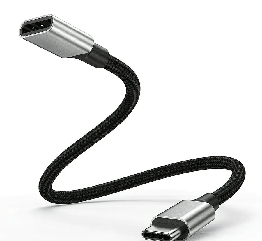 100W USB-C to USB-C fast charging cable with braided jacket