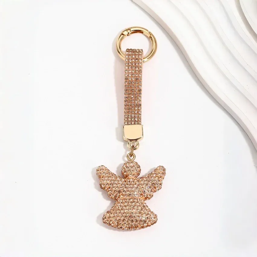 Rhinestone Angel Keychain Charm | Max Tech