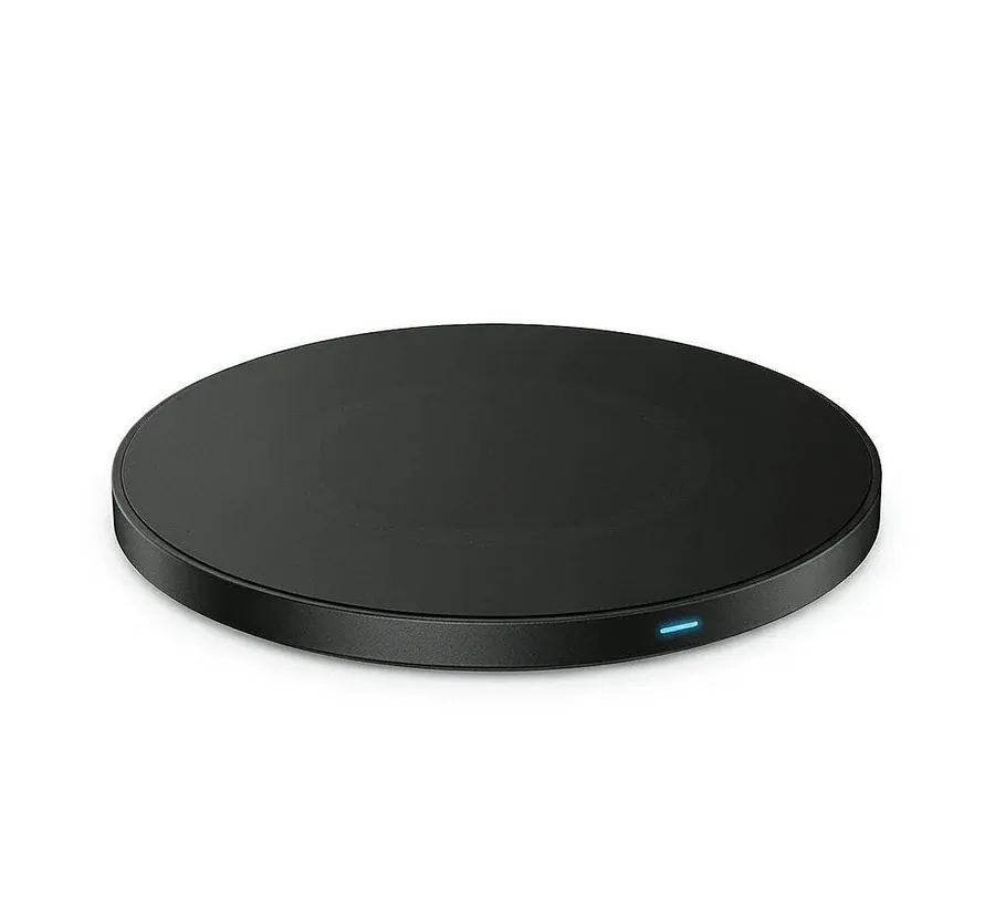 15W Qi wireless charging pad with non-slip surface and LED indicator