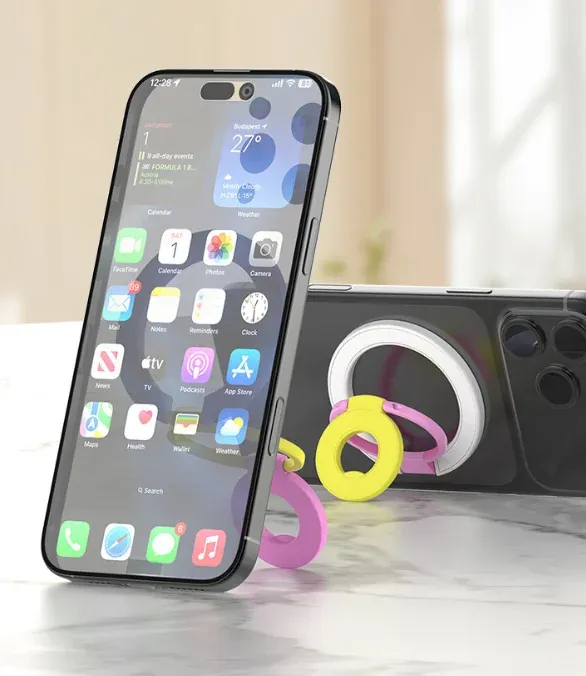 Magnetic Ring Phone Holder with Silicone Band, product photo 05