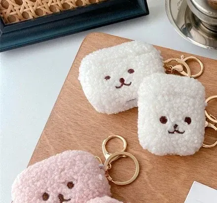 Handmade Plush Cartoon AirPods Case, main product photo