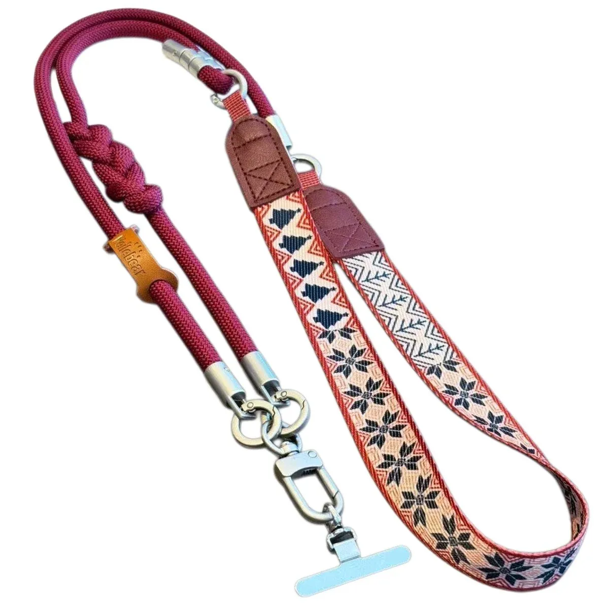 Woven Polyester Crossbody Phone Lanyard, product photo 02