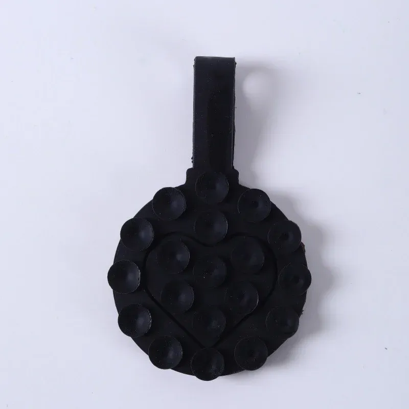 Round Silicone Suction Phone Grip with Strap, product photo 03