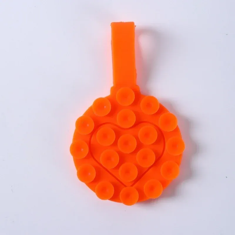 Round Silicone Suction Phone Grip with Strap, product photo 05