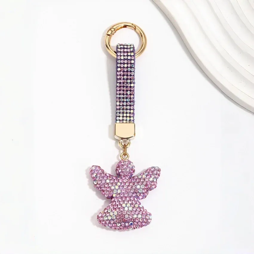 Rhinestone Angel Keychain Charm | Max Tech
