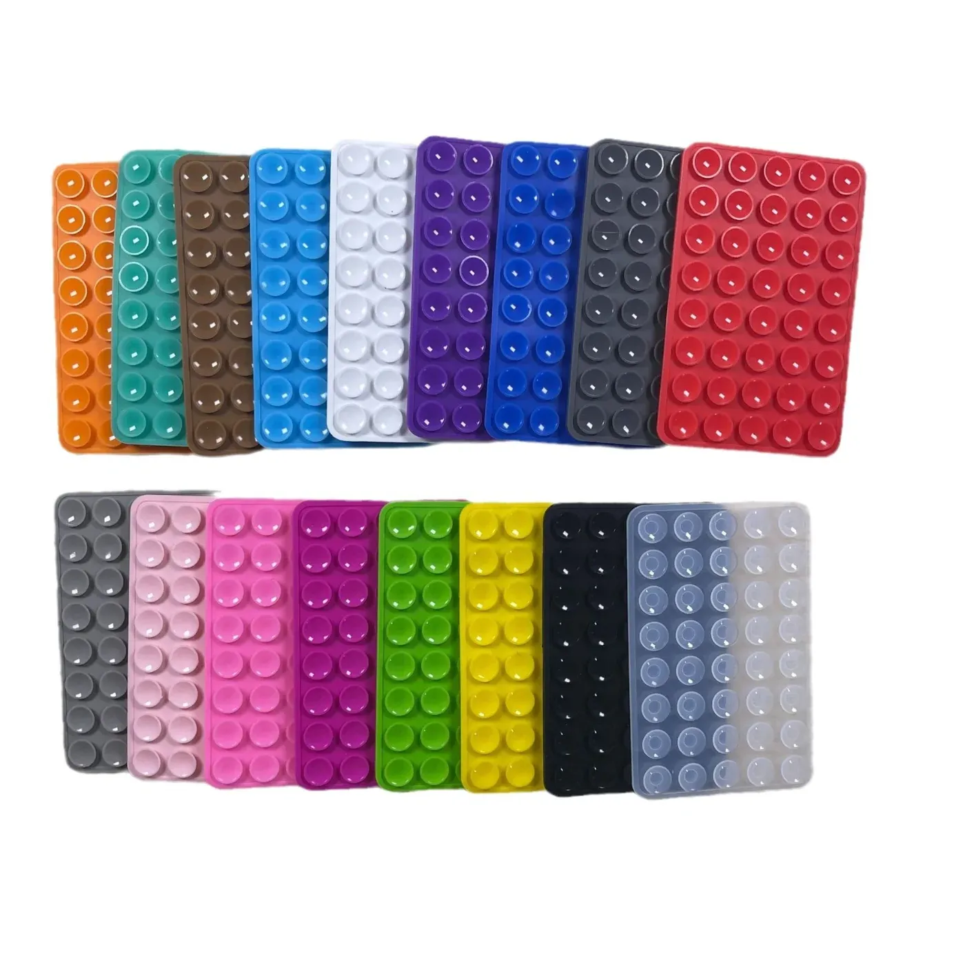 Square Silicone Suction Phone Grip Pad, main product photo