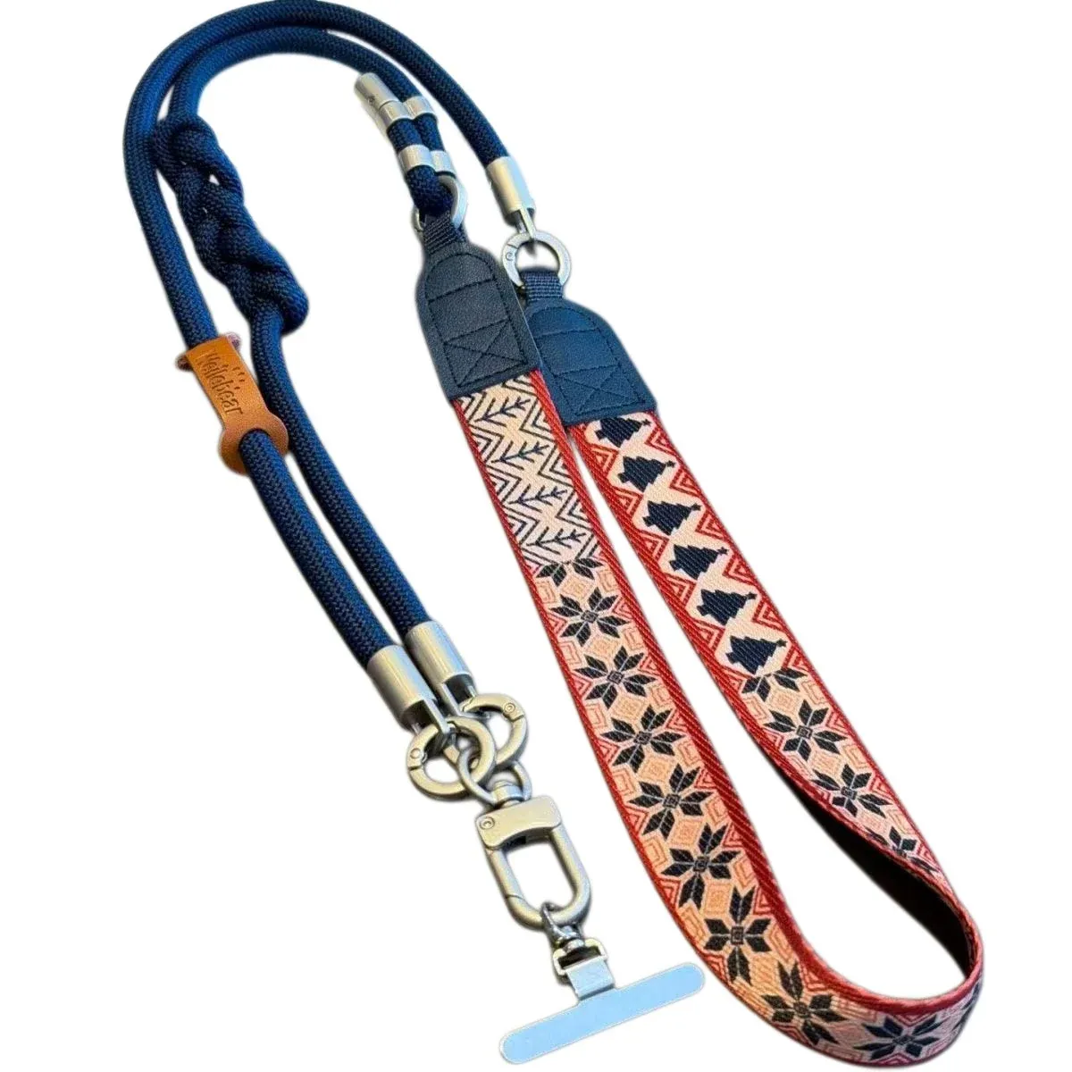 Woven Polyester Crossbody Phone Lanyard, main product photo