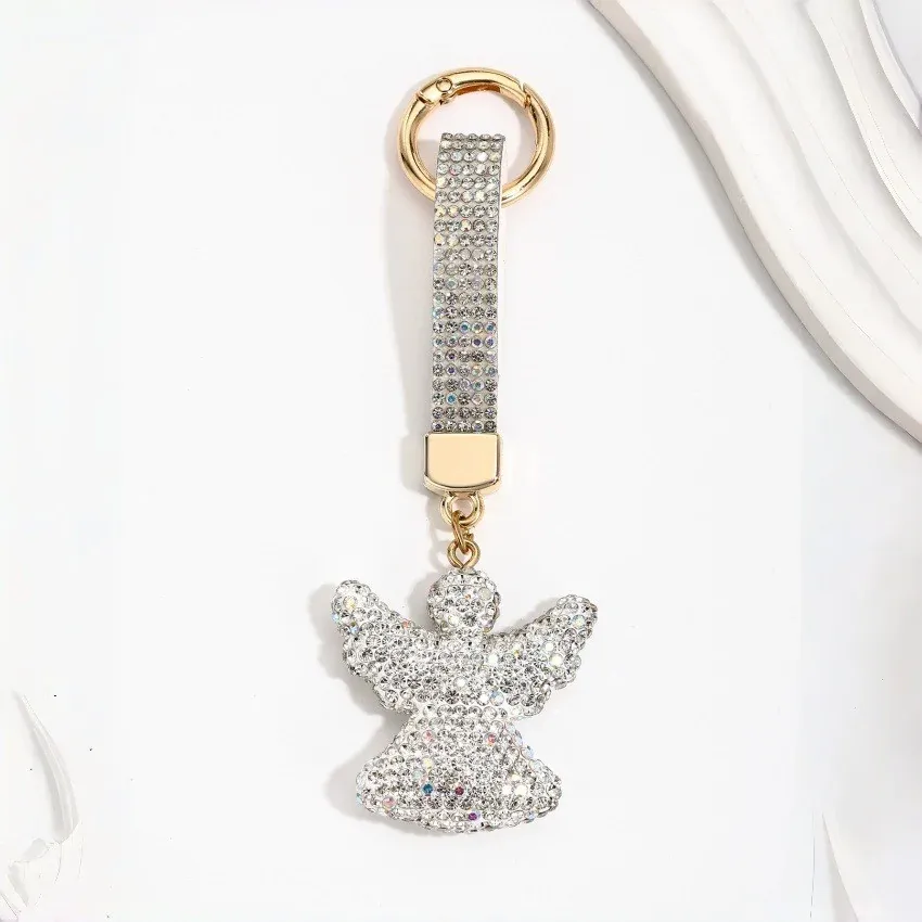 Rhinestone Angel Keychain Charm | Max Tech