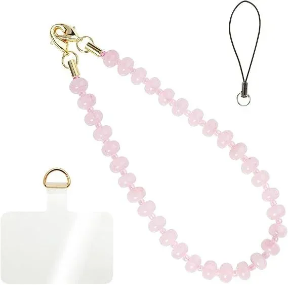 Gradient Glass Abacus Bead Phone Chain, product photo 05