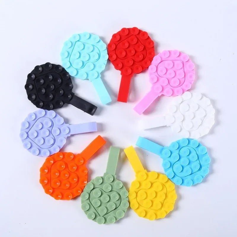 Round Silicone Suction Phone Grip with Strap, main product photo