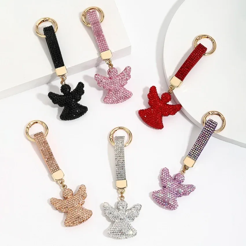Rhinestone Angel Keychain Charm | Max Tech