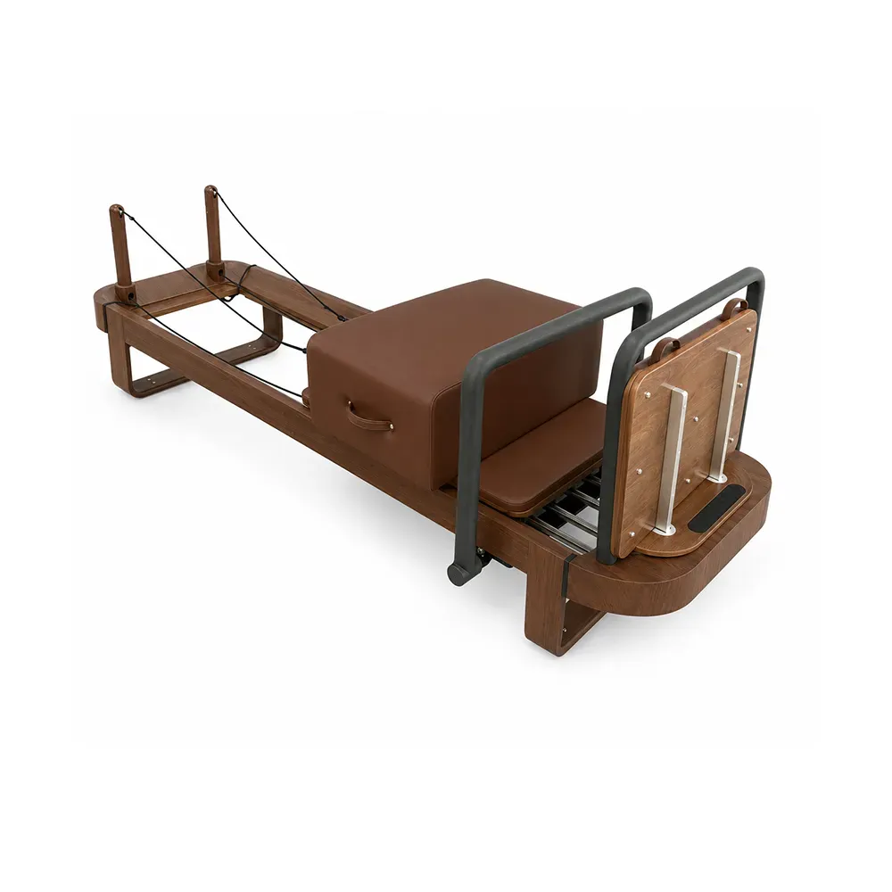commercial-walnut-finish-aluminum-pilates-reformer