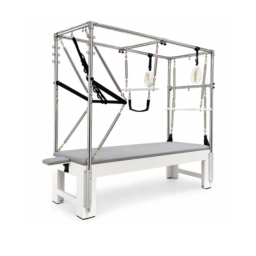 white-pilates-cadillac-oak-frame