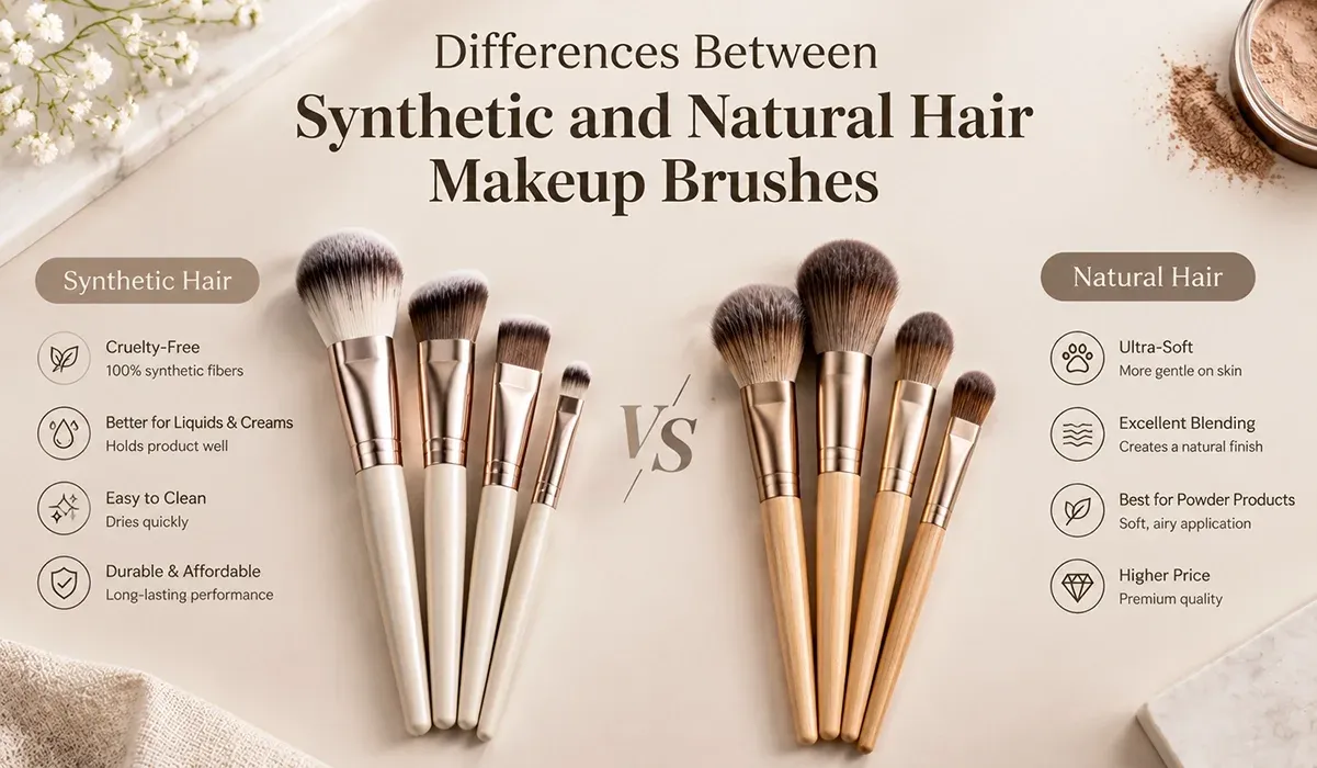Differences Between Synthetic and Natural Hair Makeup Brushes