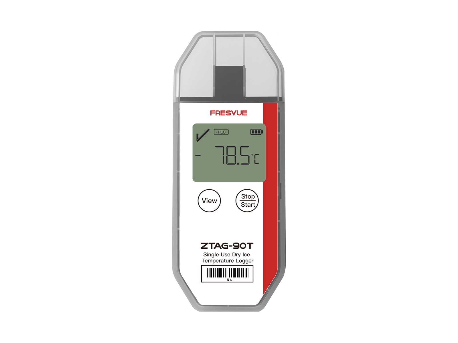 Registrador de temperatura ultra baja ZTAG-90T para envíos con hielo seco