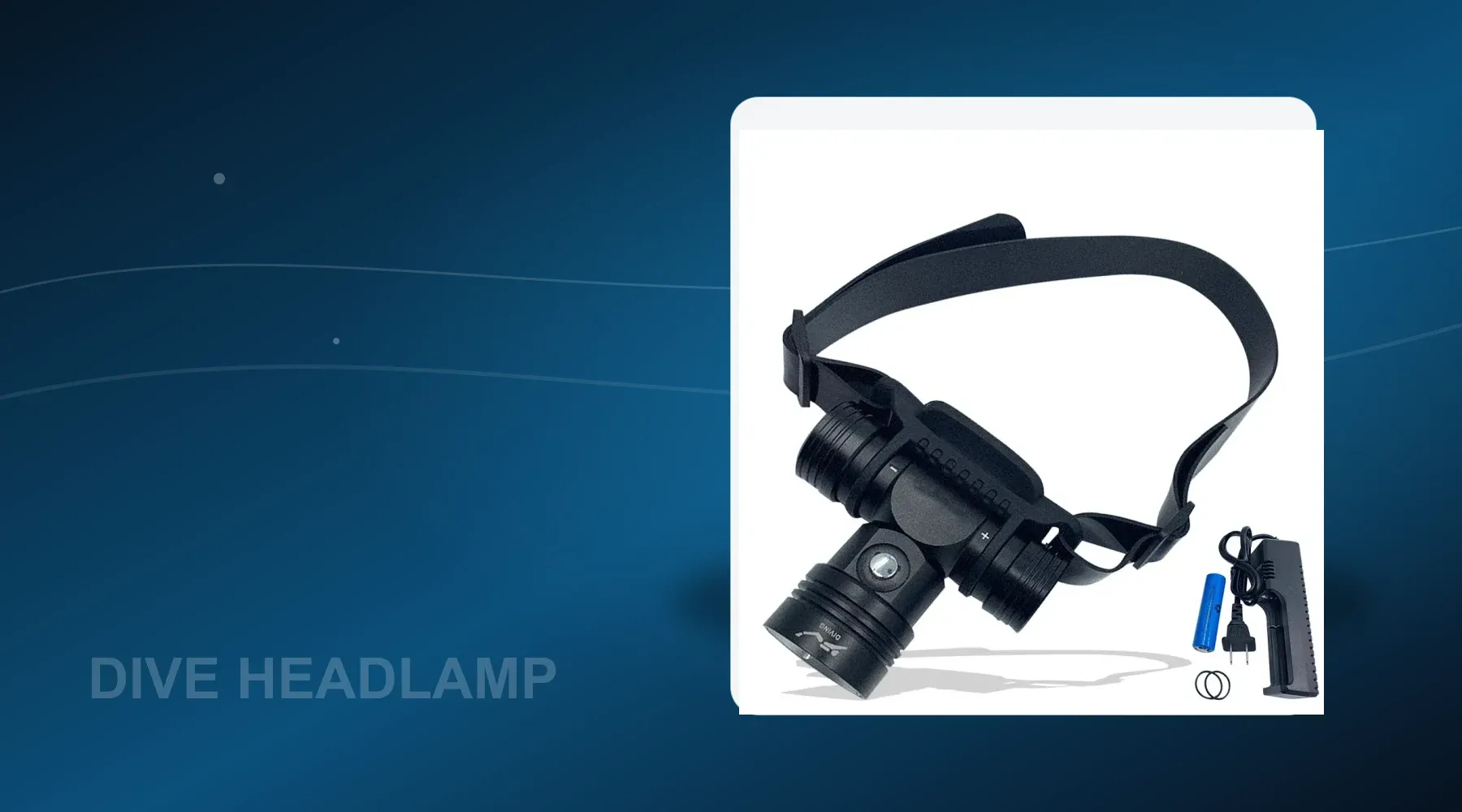 UEQIOV dive headlamp website banner