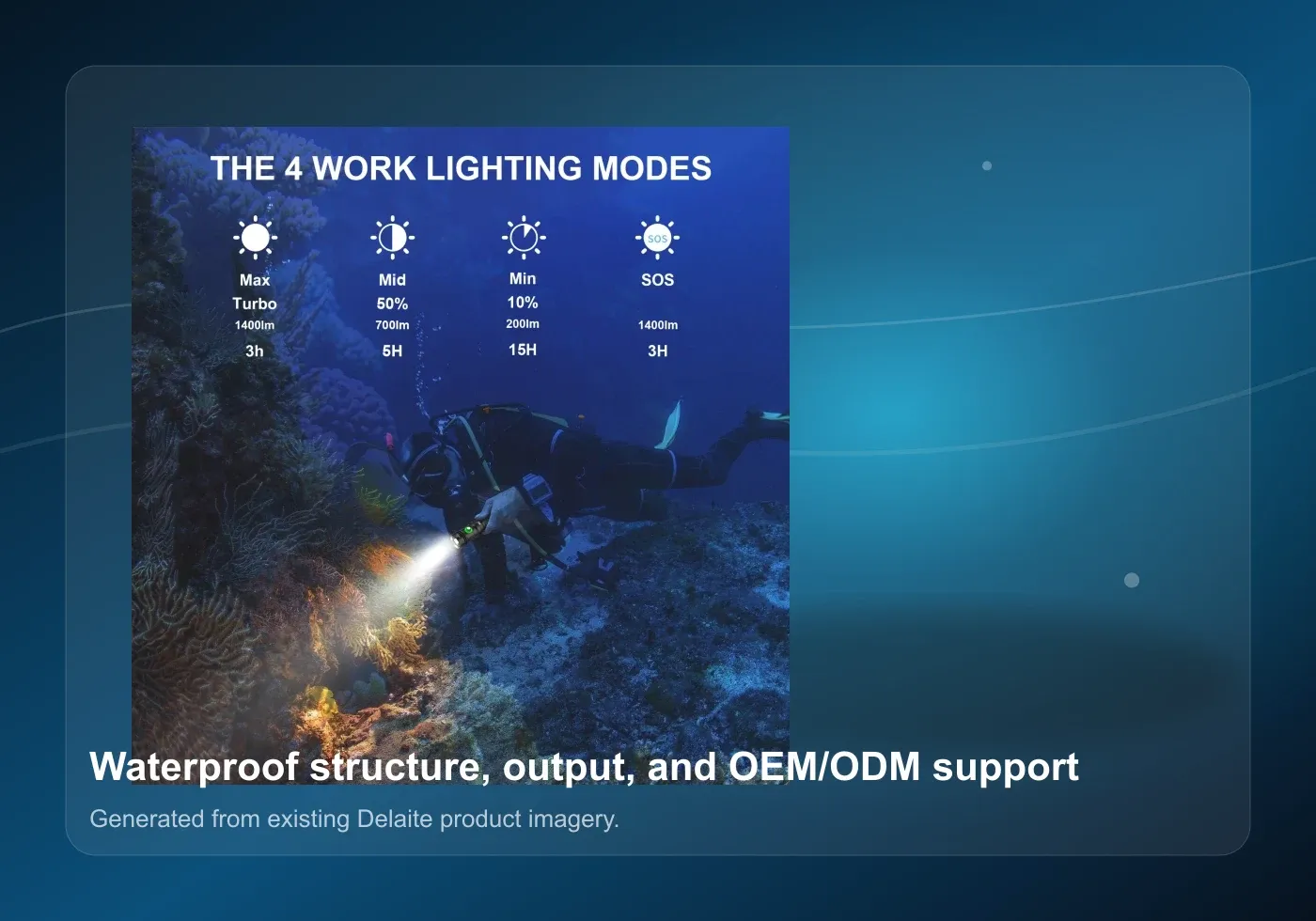 Delaite engineering and OEM support visual