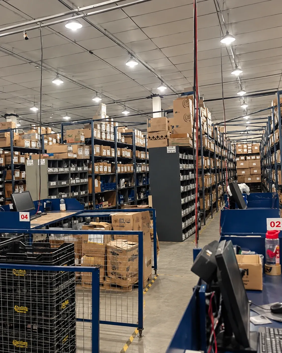 Shibao Brake automotive parts warehouse in Yuhuan China