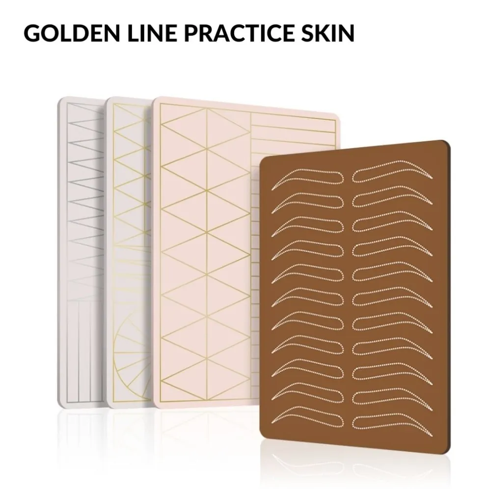 Microblading Permanent Makeup Brows Thick Silicone Eyebrows Tattoo Latex Sheet Double Side Practice Skin (4)