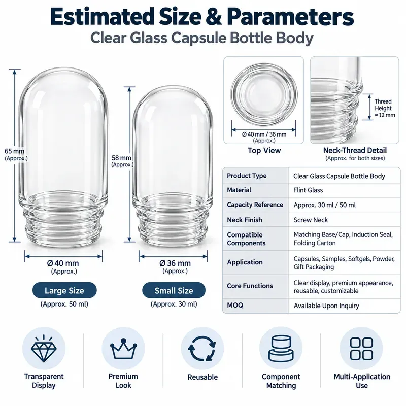 glass-capsule-bottle-body-specifications