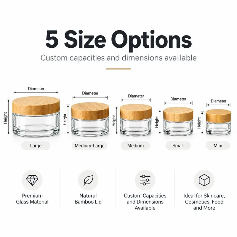 glass-cosmetic-jars-bamboo-lid-specifications