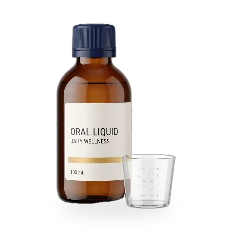 100ml Amber Glass Oral Liquid Bottle2