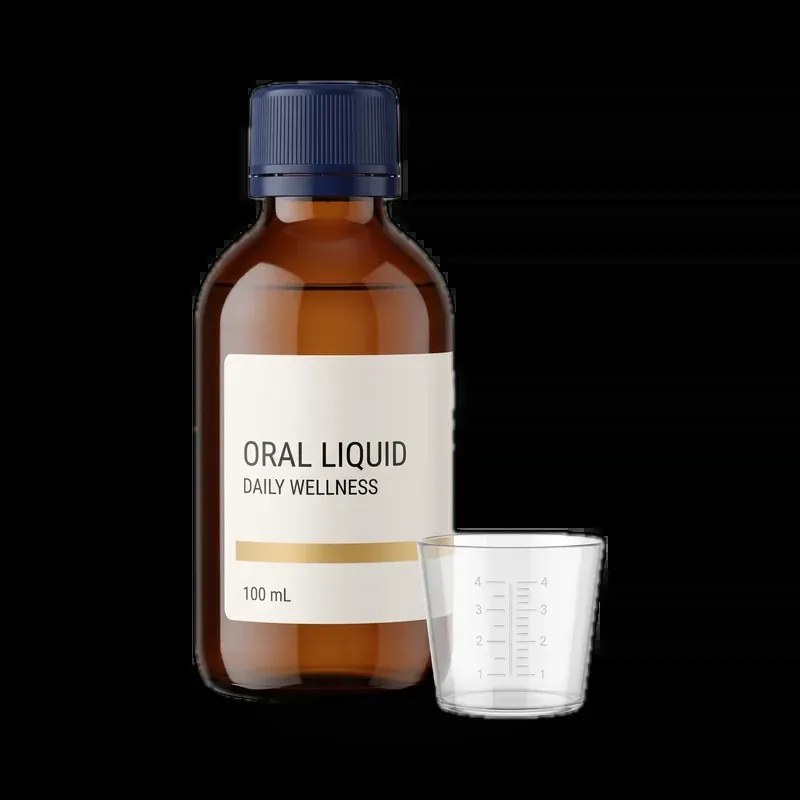 100ml amber glass oral liquid bottle with tamper-evident cap