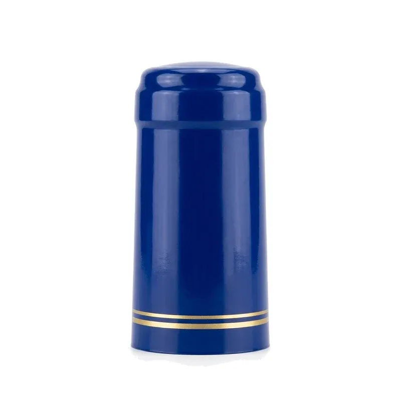 Royal blue 30mm PVC heat shrink capsule