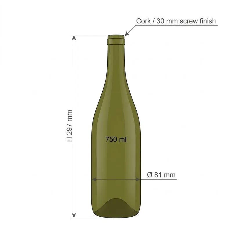 burgundy-750ml-bottle-dimensions