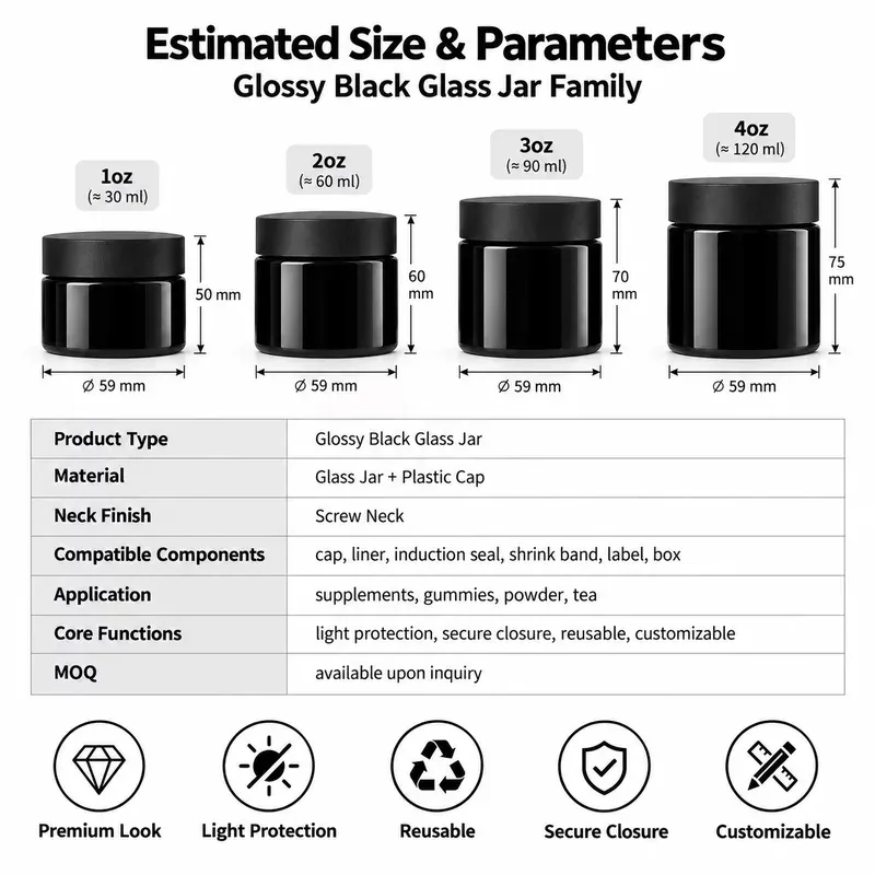 white-square-cosmetic-jar-specifications