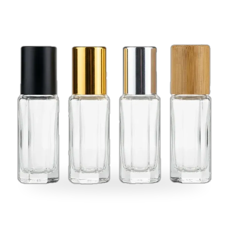 Roll-on glass bottles with matched inserts for controlled dosage
