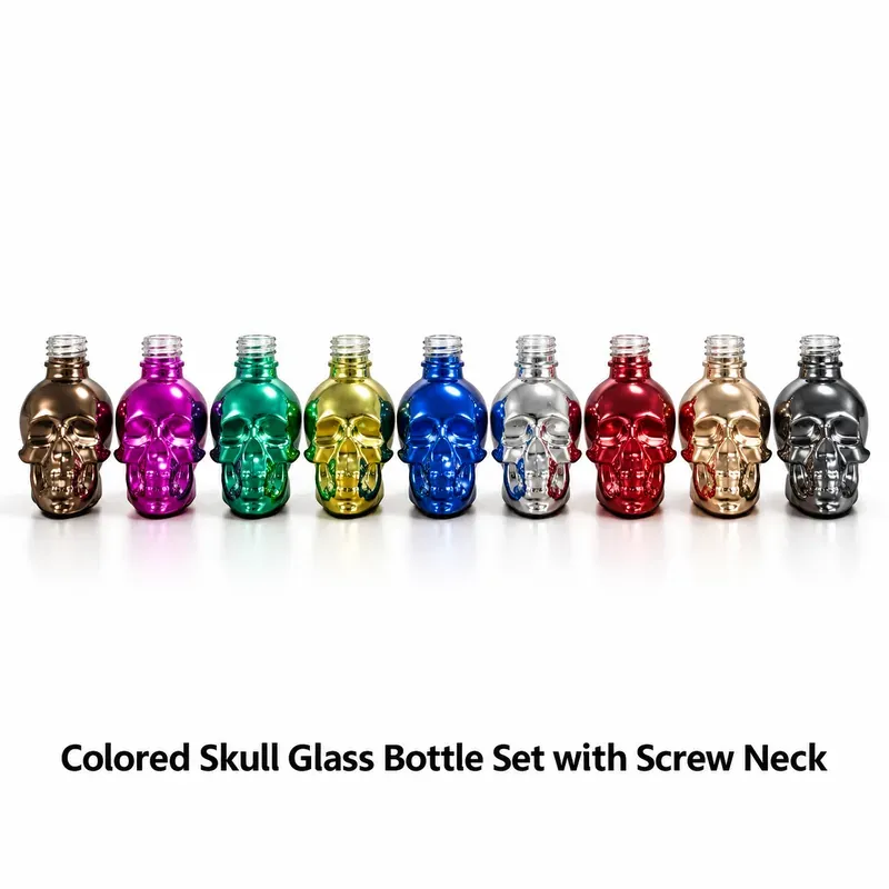 skull-glass-bottle-set