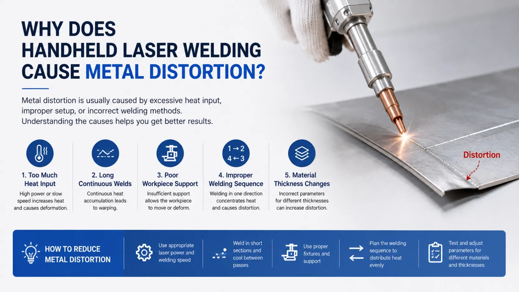 Why Does Handheld Laser Welding Cause Metal Distortion