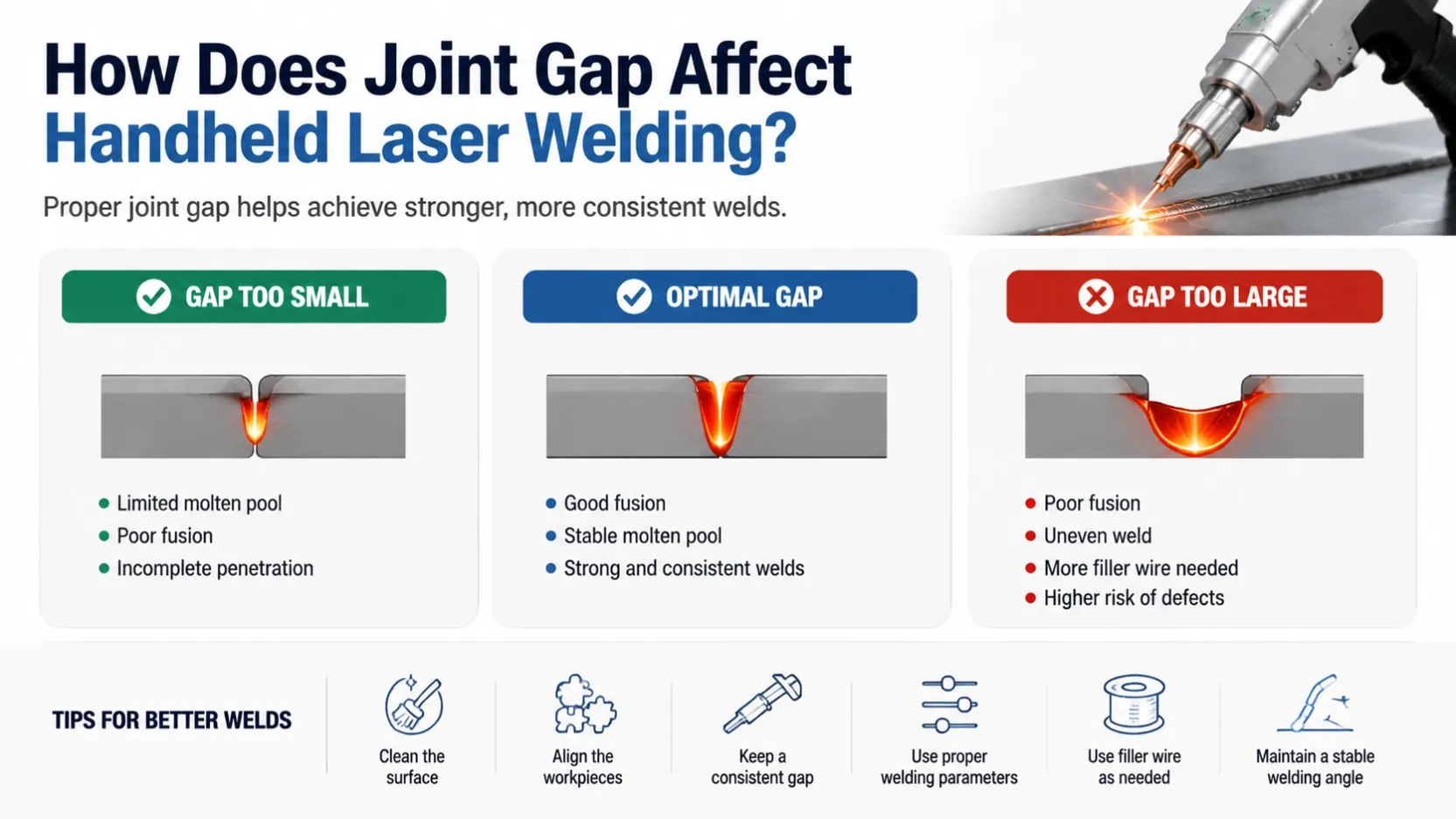 How Does Joint Gap Affect Handheld Laser Welding