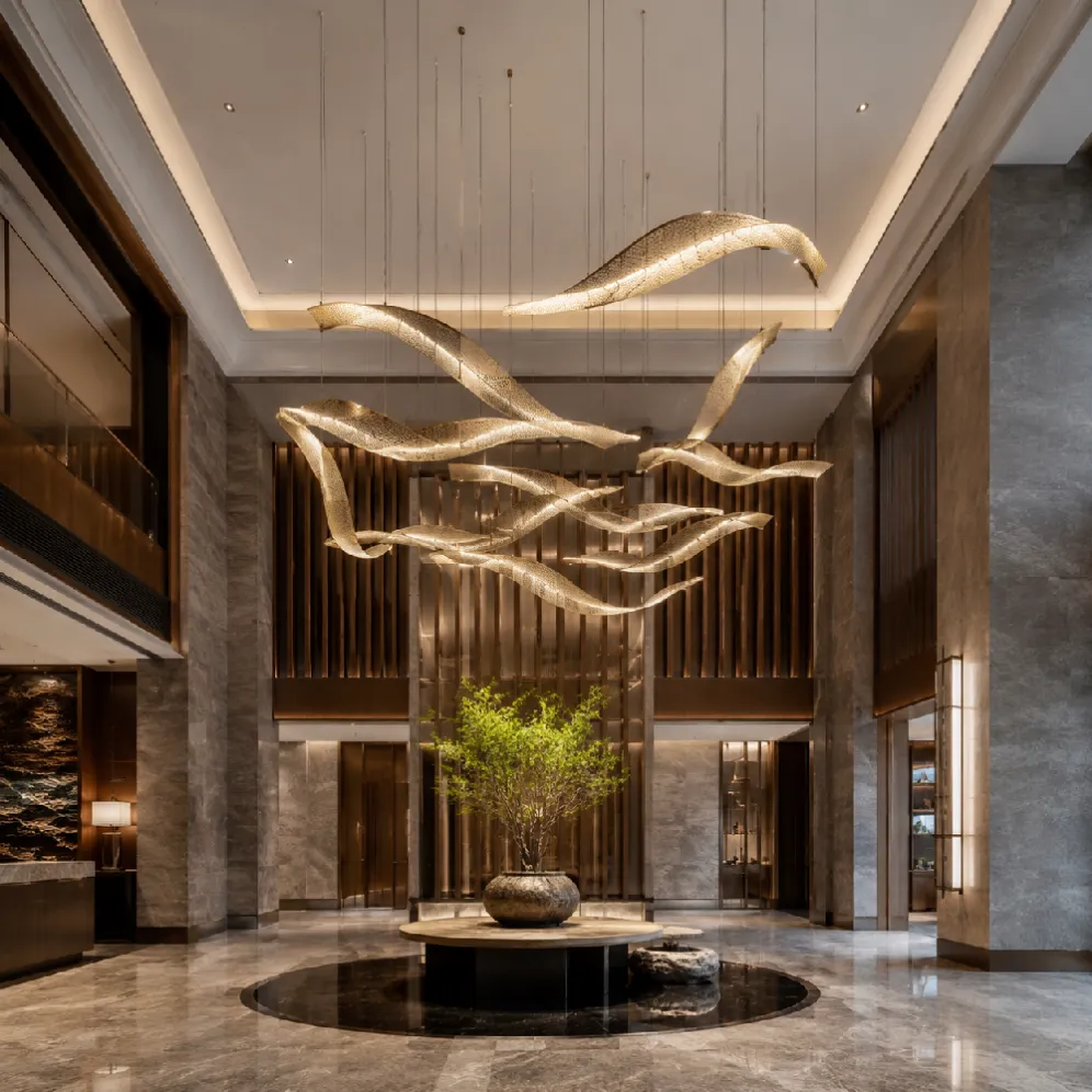 custom sculptural pendant light