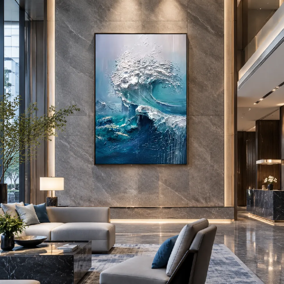 hotel guestroom botanical wall artwork
