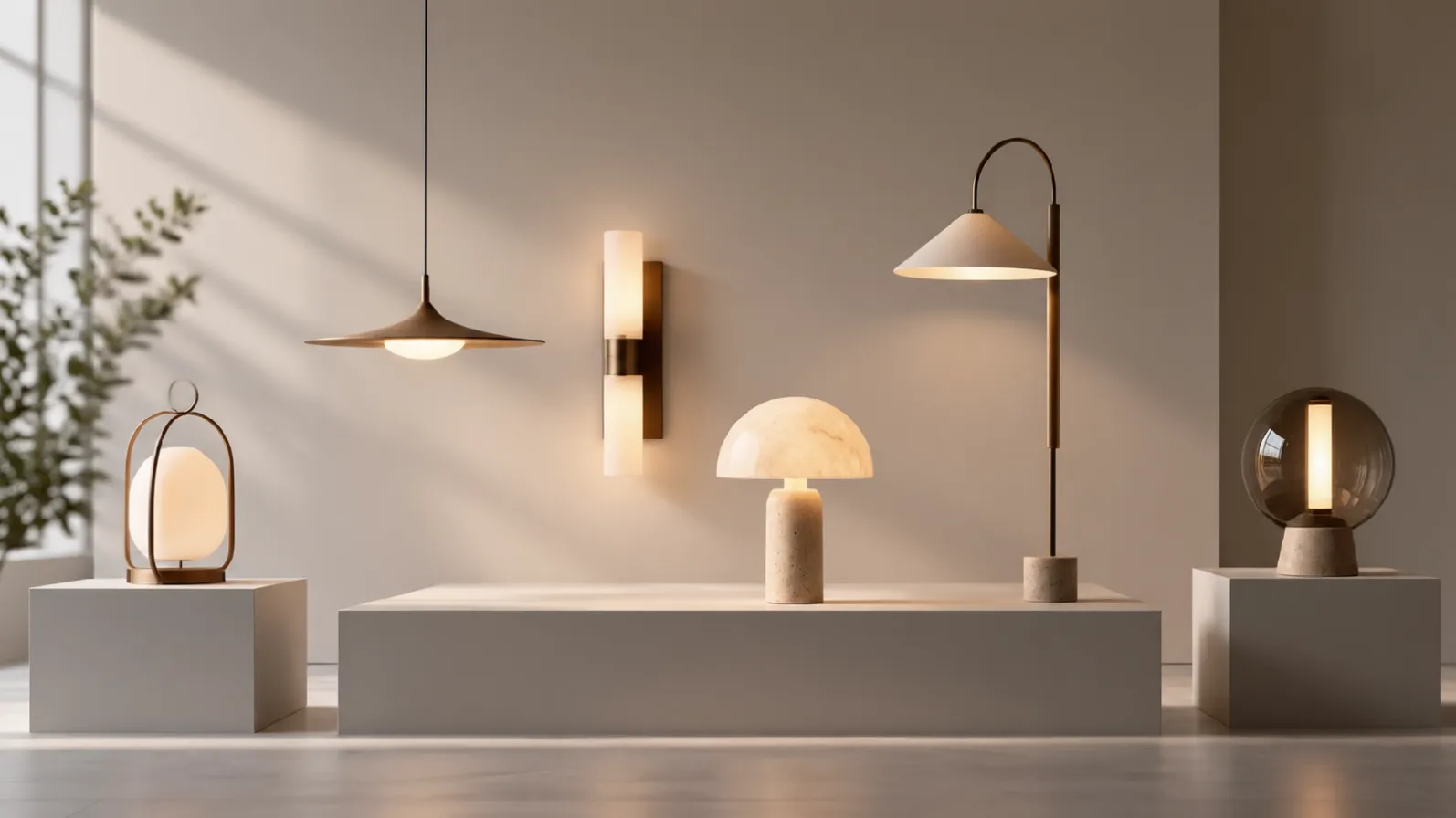 Custom lighting collection separated into an active development group and future product concepts
