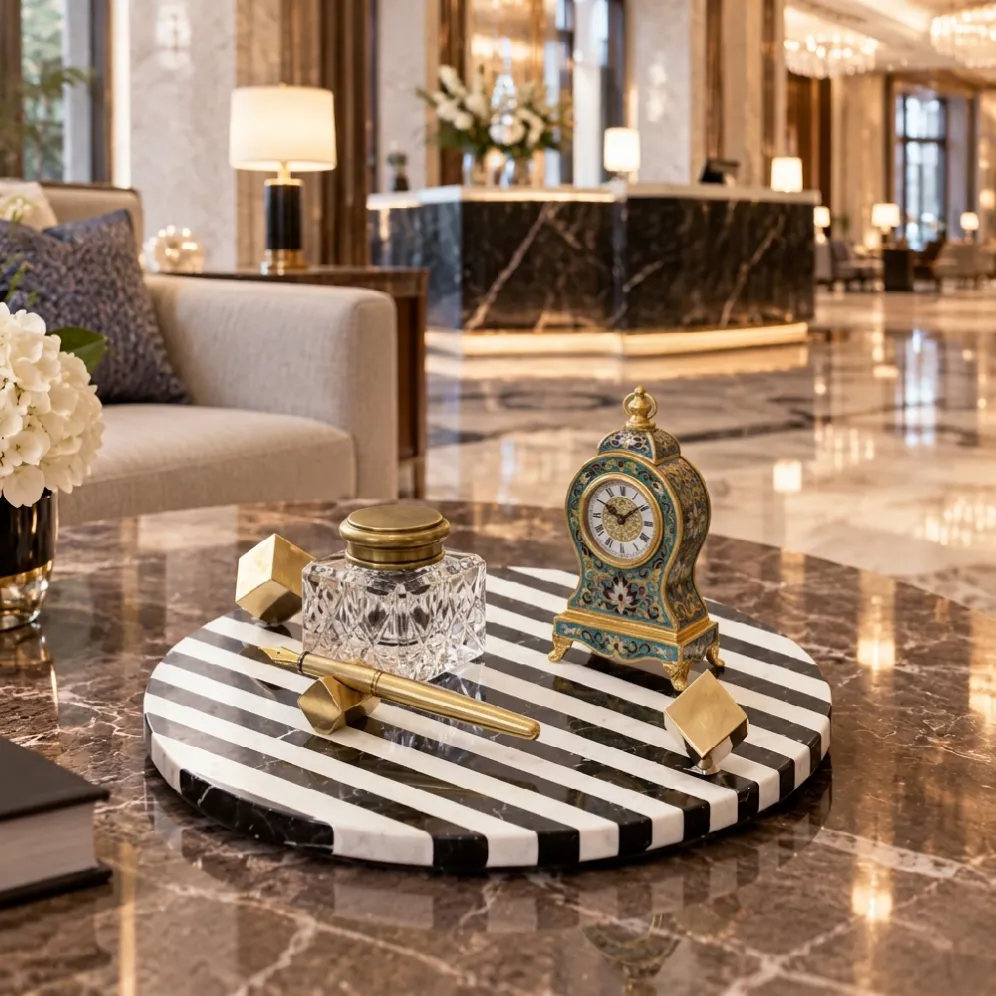 hotel lobby tabletop accessories