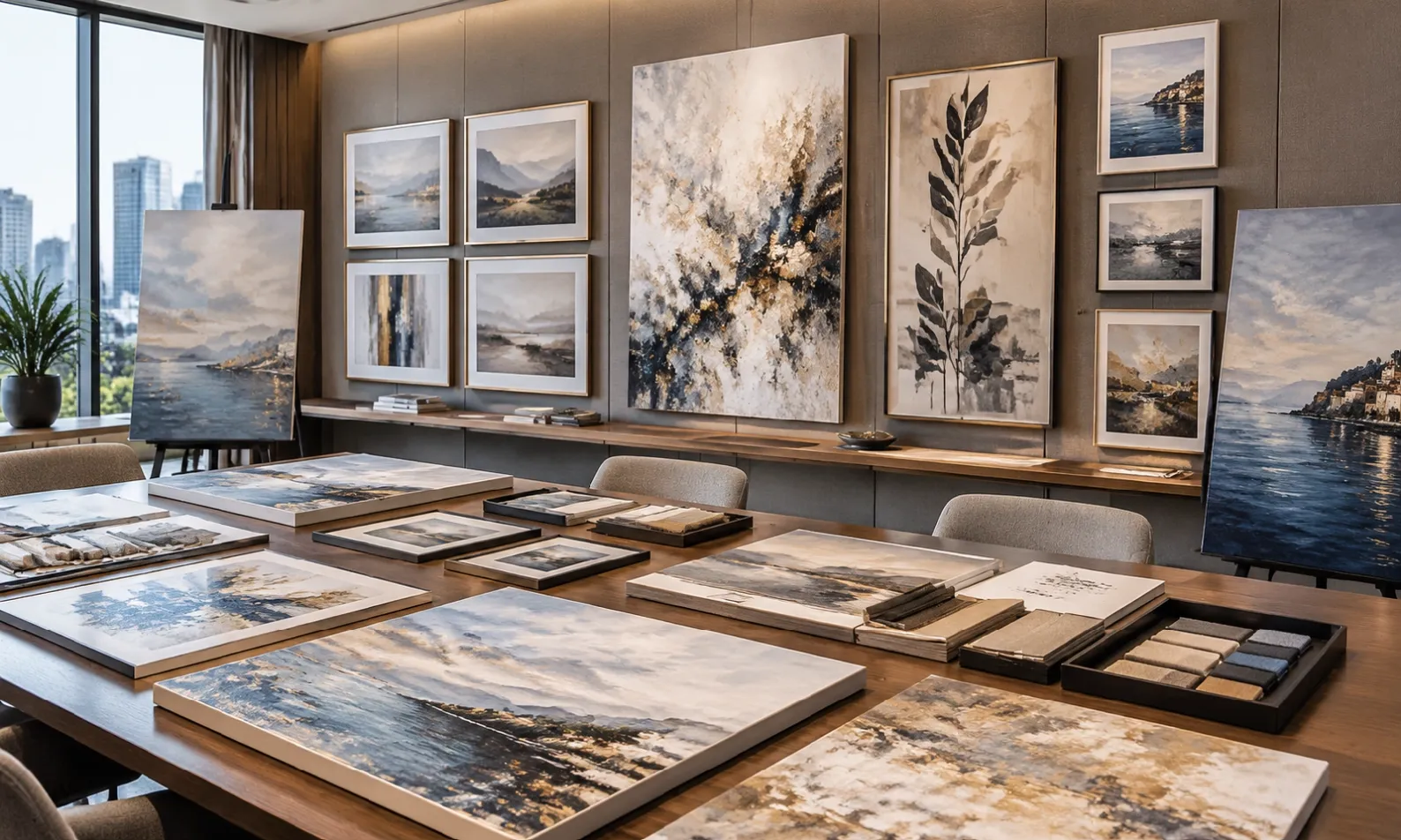 framed artwork commercial project