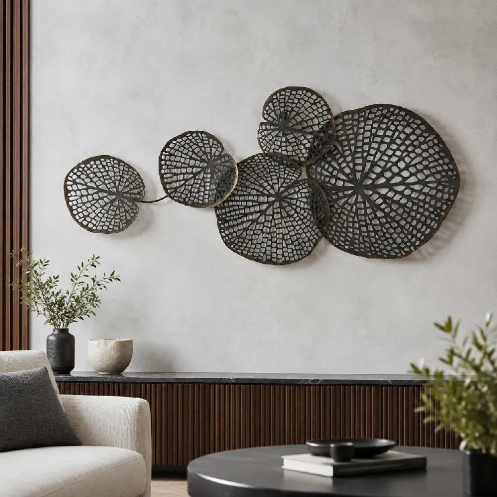 modern cast iron wall decor object